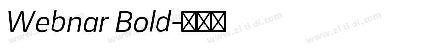 Webnar Bold字体转换